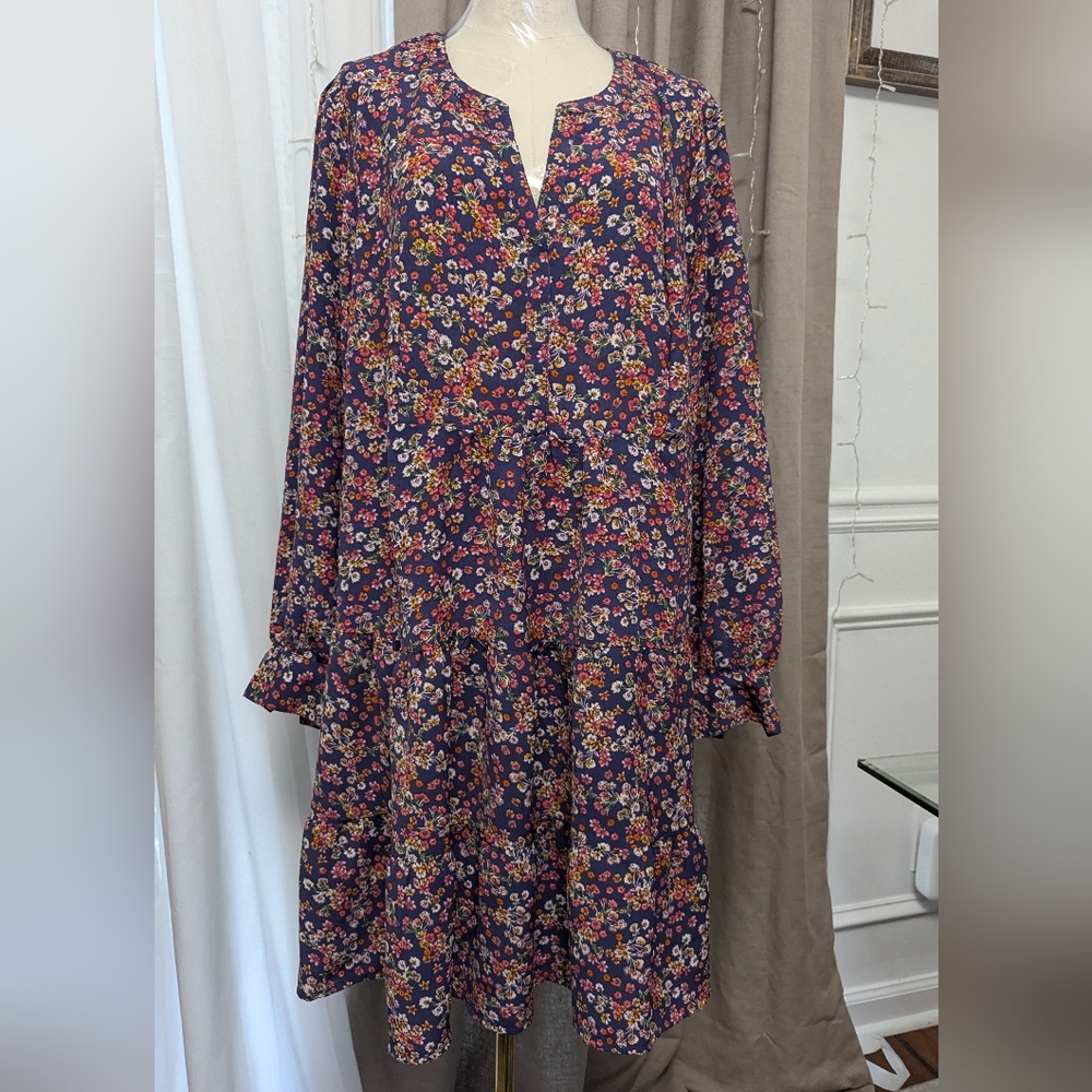 Time and Tru Floral Boho Dress size XL